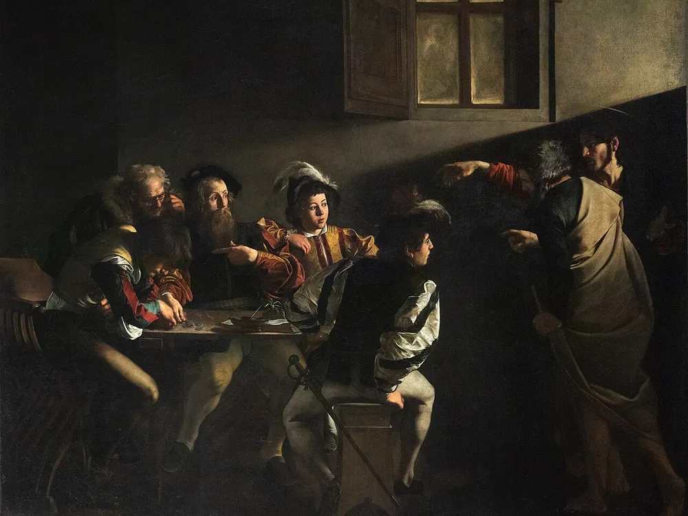 A Vocação de São Mateus, de Caravaggio.